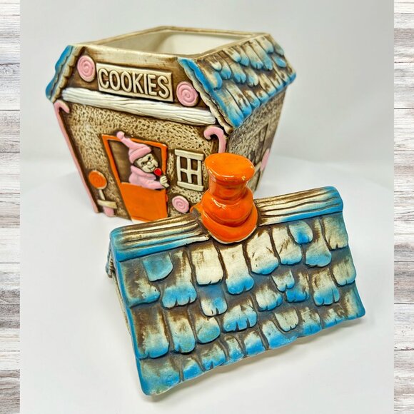 Vintage Japanese Elf Mogi House Cookie Jar 1950's - Picture 5 of 10